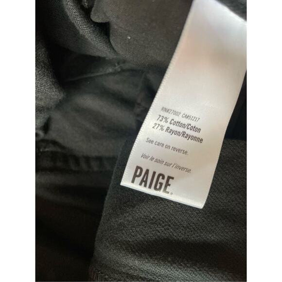 Paige Denim Simone Pleats in Black Carbon size 30 (US 10) - Picture 13 of 16